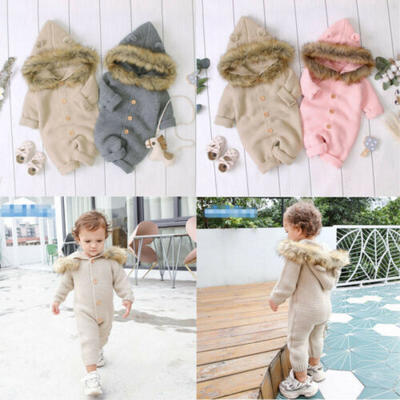 

Newborn Infant Winter Baby Boy Girl Romper Bodysuit Jumpsuit Clothes Outfits Set
