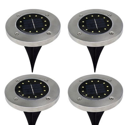 

Siaonvr Solar Power Buried Light With 12LED Under Ground Lamp Outdoor Path Way Garden
