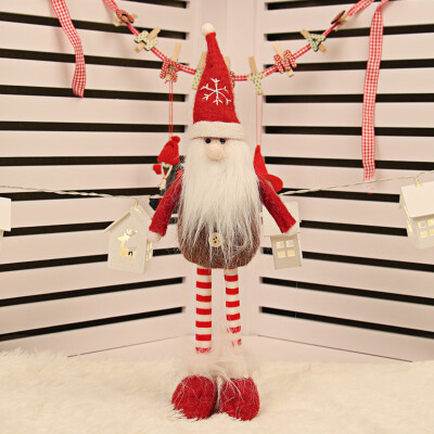 

〖Follure〗Retractable Christmas Santa Claus Snowman Deer Dolls Standing Figurine Tree