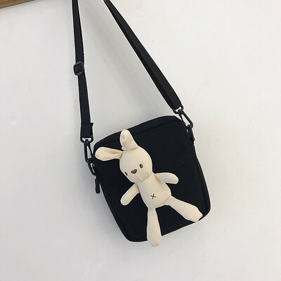 

2019 new cute cute cartoon simple wild Messenger bag fashion casual personality bunny girl shoulder bag