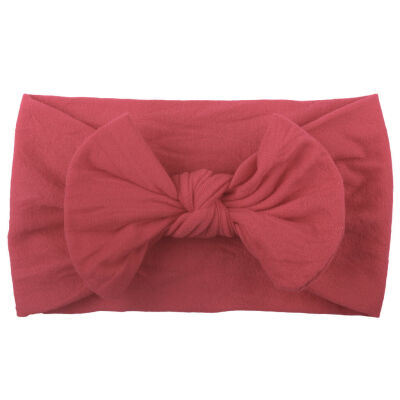 

Baby Tie Bow Pom Pom Head Wrap Turban Top Knot Headband Newborn Girl Accessories