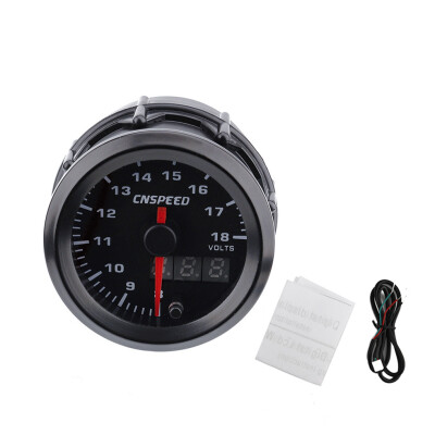 

12V Universal Type 7 Colors Dial 2" 52mm Round Pointer Meter Design Automotive Voltage Gauge Voltmeter Car Accessories