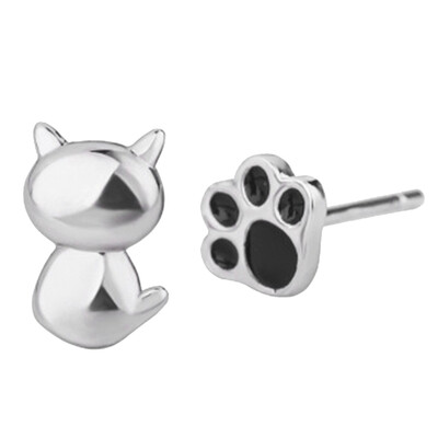 

Fashion Cute Sterling Silver Earring Tiny Beautiful Enamel Earring Gift For Kid School Girl Lady