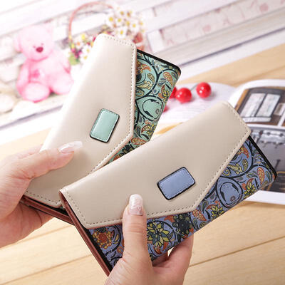 

Fashion Women Lady Leather Clutch Wallet Long Holder Purse Handbag Envelope