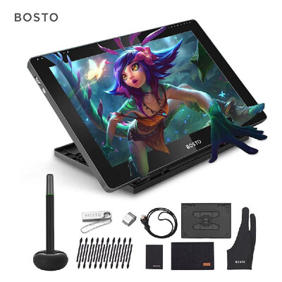 

BOSTO BT-16HDT Portable 156 Inch H-IPS LCD Graphics Drawing Tablet Display Support Capacitive Touchscreen 8192 Pressure Level Pas