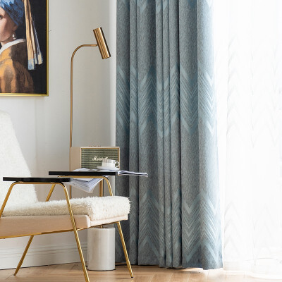 

XINJINGANYIJIA Curtains living room bedroom minimalist luxury fabric 15528