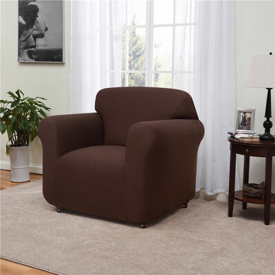 

SUPIN Jersey knit Chair slipcover Polyester&Spandex 1 Seater Cushion Couch CoverSlipcovers Furniture Protectors 7700