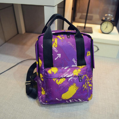 

Fashion Cool Women Backpack Camouflage Print Colorful Children Schoolbag Travel Bag