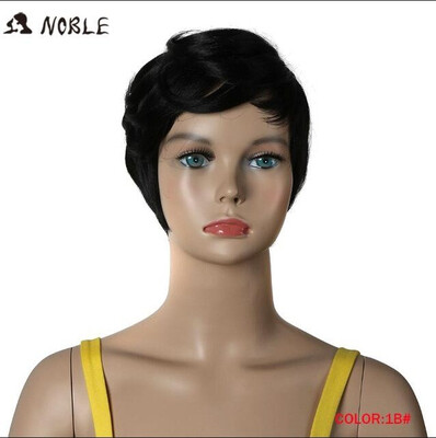

Noble Synthetic Hair Wigs 10 Inch Short Wavy Wigs For Black Women Free Shipping Heat Resistant