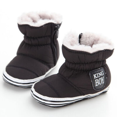 

Baby Boots Winter Warm Snow Bootie Soft Soled Crib Shoes First Walker 0-24M