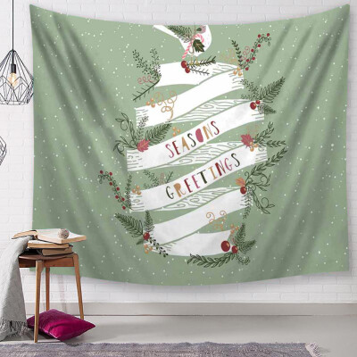 

Siaonvr Christmas Tapestry Santa Print Wall Hanging Tapestry Art Home Decor