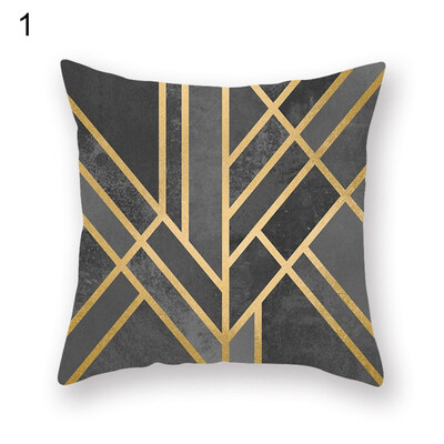 

Line Triangle Geometric Pattern Pillow Cover Cushion Case Home Car Sofa Decor