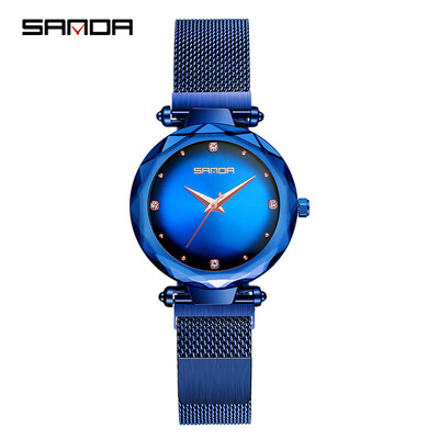 

2019 New Fashion Women Watches Luxury Brand Purple Female Wristwatch Starry Sky Magnet Ladies Clock relogio feminino Wife Gift