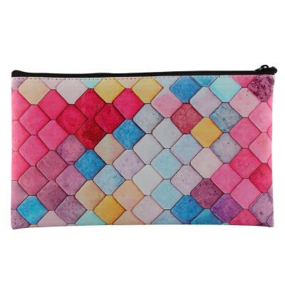 

Makeup Brush Bag PU Leather Gradiant Color Fashion Cosmetic Bag