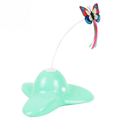 

Electric Rotating Flying Butterfly Pet Cat Interactive Spinning Teaser Toy
