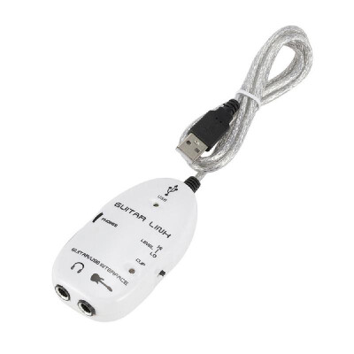 

Guitar to USB Interface Link Cable Adapter Audio Connector Recorder for PCComputer
