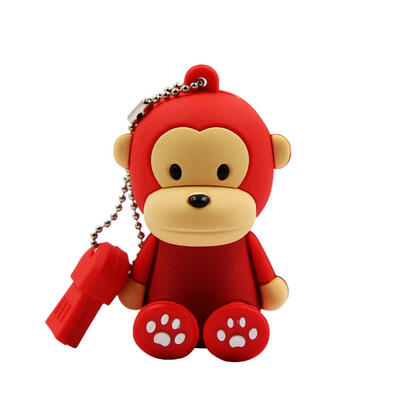 

Cute Monkey Style USB 20 Flash Drive Mini Portable Silicone Memory Flash Disk With Keychain