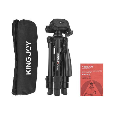 

Kingjoy VT-850 28 Inch 3 Section Aluminum Alloy Professional Camera Tripod for Photography Video Shooting Support DSLR SLR Camcord