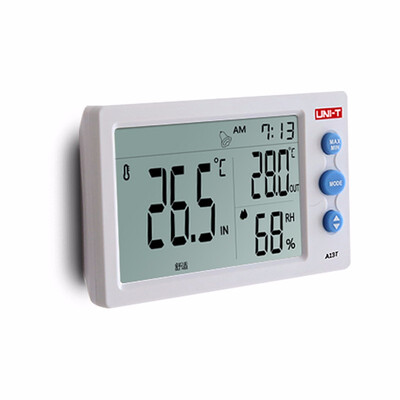 

UNI-T A12T A13T Digital LCD Thermometer Hygrometer Temperature Humidity Meter Alarm Clock Weather Indoor Outdoor Instrument
