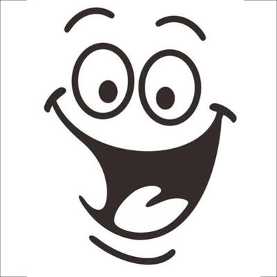 

Greensen Cartoon Smiling Face Wall Sticker Removable Toilet Lid Decal Home Hotel Bathroom Decoration