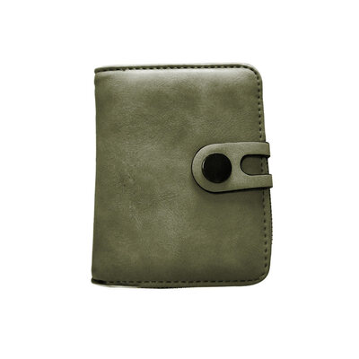 

Solid Color Retro Women Bifold Short Wallet Coin Purse Clutches Bag Card Holder