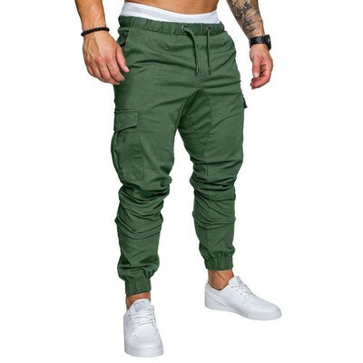 

Mens Casual Cargo Track Pants Joggers Trousers Jogging Bottoms Sweatpants