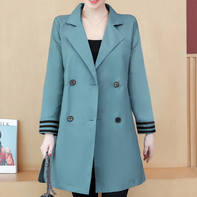 

Gobestart Womens Oversize Lapel Cashmere Wool Blend Belt Trench Coat Outwear Jacket
