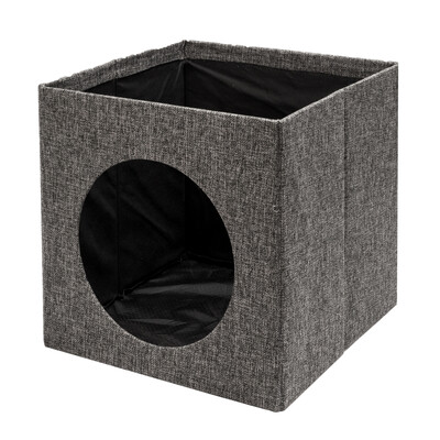 

Home Box Folding Chair Cat Litter Cat Bed Cat House Pet Supply Kitten Nest Grey