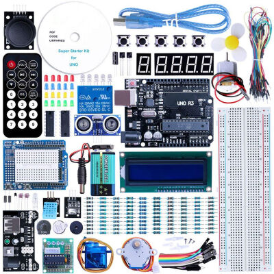 

EL-KIT-003 UNO Project Super Starter Kit with Tutorial LCD1602 Module Compatible for Arduino UNO r3