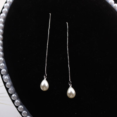 

New Brand Design Gold Color Wild Simulated Pearl Earrings For Women Personality Geometric Female Elegant Earring Accessories