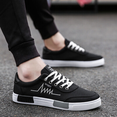 

Original hostel summer canvas shoes male Korean version 100 individual casual board shoes young students cloth shoes tide shoes
