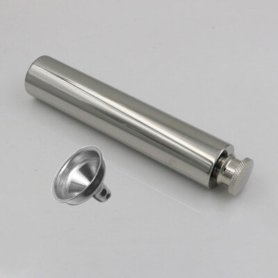 

Mini Portable 2oz Stainless Steel Hip Flask Mirror Polished Tube for Alcohol