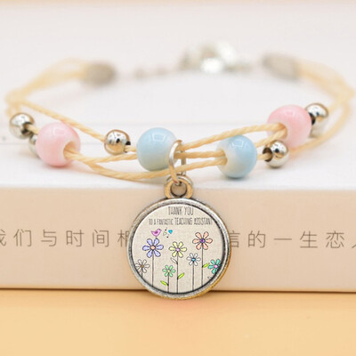 

DIY Bracelet--Mothers Day Gift Time Gemstone Ceramic Bracelet DIY Bracelet