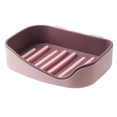 

Soap Dish Shower Wall Mounted Soap Holder Bathroom Tub Draining Water Soap Box Soap Saver Tray Case Kitchen Sink Counter Soap Case