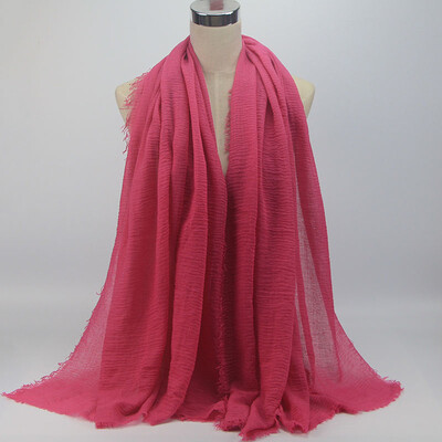 

Gobestart Premium Viscose Maxi Crinkle Cloud Hijab Scarf Shawl Soft Islam Muslim