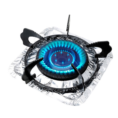 

10Pcs Aluminum Foil Cleaning Cover for Gas Burner Disposable Bib Liners Stove
