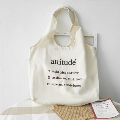 

Women 2019 Hot Ladies Canvas Shopping Female Bags Letter Print Canvas Tote Bag Shoulder Handbag for Girls