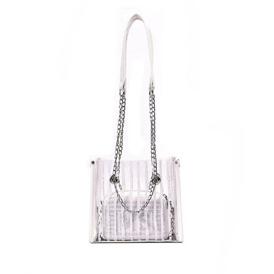 

Tailored Fashion Transparent Jelly Package 2019 Summer New Woman Simple Shoulder Bag