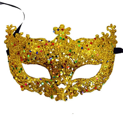 

FUNNYBUNNY Masquerade Performance Half Face Fox Sequin Lace Mask Princess Venice Mask Halloween Christmas Party Ball Mas