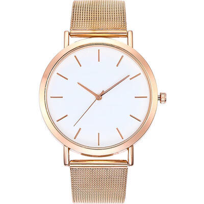 

Relogio Feminino Fashion Women Watches Luxury Mesh Band Stainless Steel Analog Quartz Wristwatch Woman Lady Rose Gold Watch