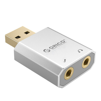 

ORICO SK02-SV Audio Card USB Sound Card Adapter Audio Stereo Adapter Cable for Laptop PC