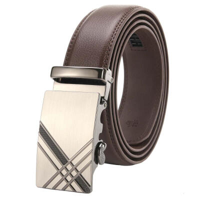 

top quality brown belt Cowskin be luxury mens genuine leather belts men automatic alloy buckle better gifts business choice