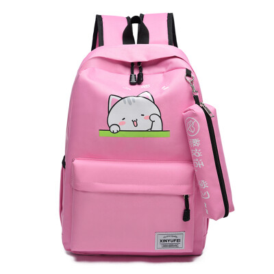 

A Simple Backpack for Senlin Senior High School Students Korean Edition Japanese Canvas Ins Wind Junior High School GirlsShould