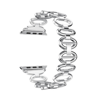 

〖Follure〗Stainless Steel Chain Style Bracelet Smart Watch Band Strap For iwatch 4 44MM