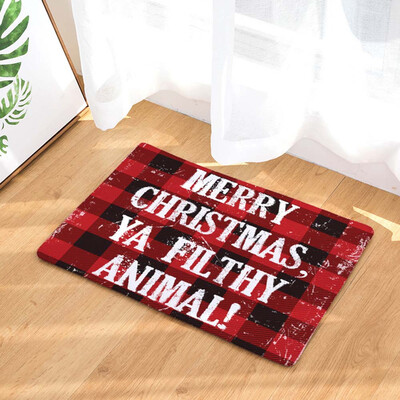

Tailored Christmas Home Non Slip Door Floor Mats Hall Rugs Kitchen Bathroom Carpet Decor