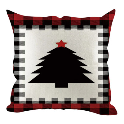 

Tailored Christmas Pillow Cover Pillowcases Decorative Sofa Cushion Cover Home Decoration