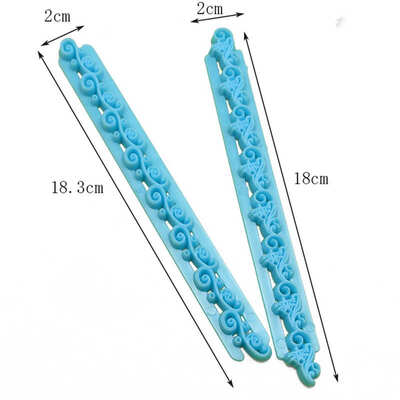 

2PCS Mold Cake Lace Decoration Moulds Fondant Chocolate Sugarcraft Mould Cake Decorating Tools Baking Accessories