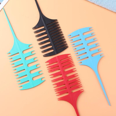 

4pcsset Anti-static Hair Dyeing Highlighted Combs Fish Bone Coloring Comb