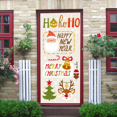 

Tailored Christmas Elk Door Cover Holiday Covers Decoration 30-Inch By 65-Feet