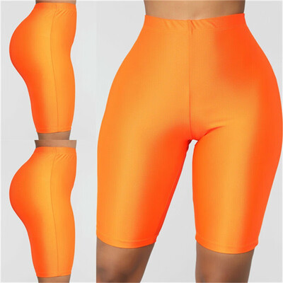 

Womens Stretch Biker Bike Shorts Workout Spandex Leggings Knee Length